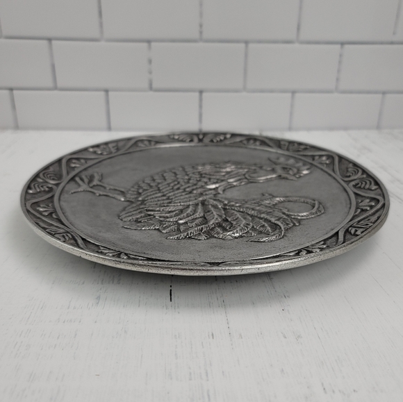 Carson Statesmetal Rooster Oval Platter Plate - Picture 12 of 16
